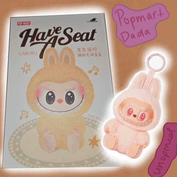 ෆ Unopened Dada Labubu Keychain From Popmart ෆ - Picture 1 of 2